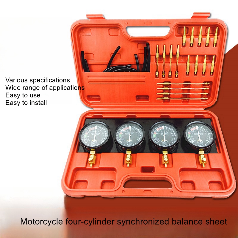 Carburetor Synchronous Vacuum Gauge Balance - Motorfiets viercilinder synchronisatie balansmeter carburateur vacuümzuigmeter