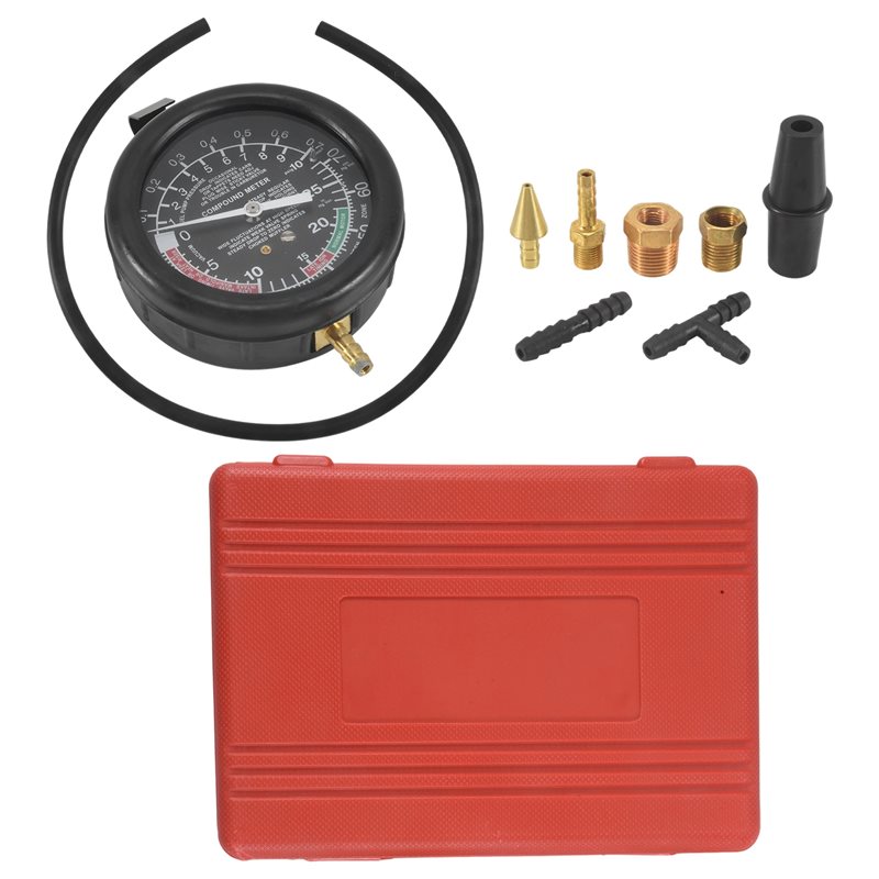Fuel Pump Pressure Vacuum Tester Gauge - AS60 – set met vacuüm- en