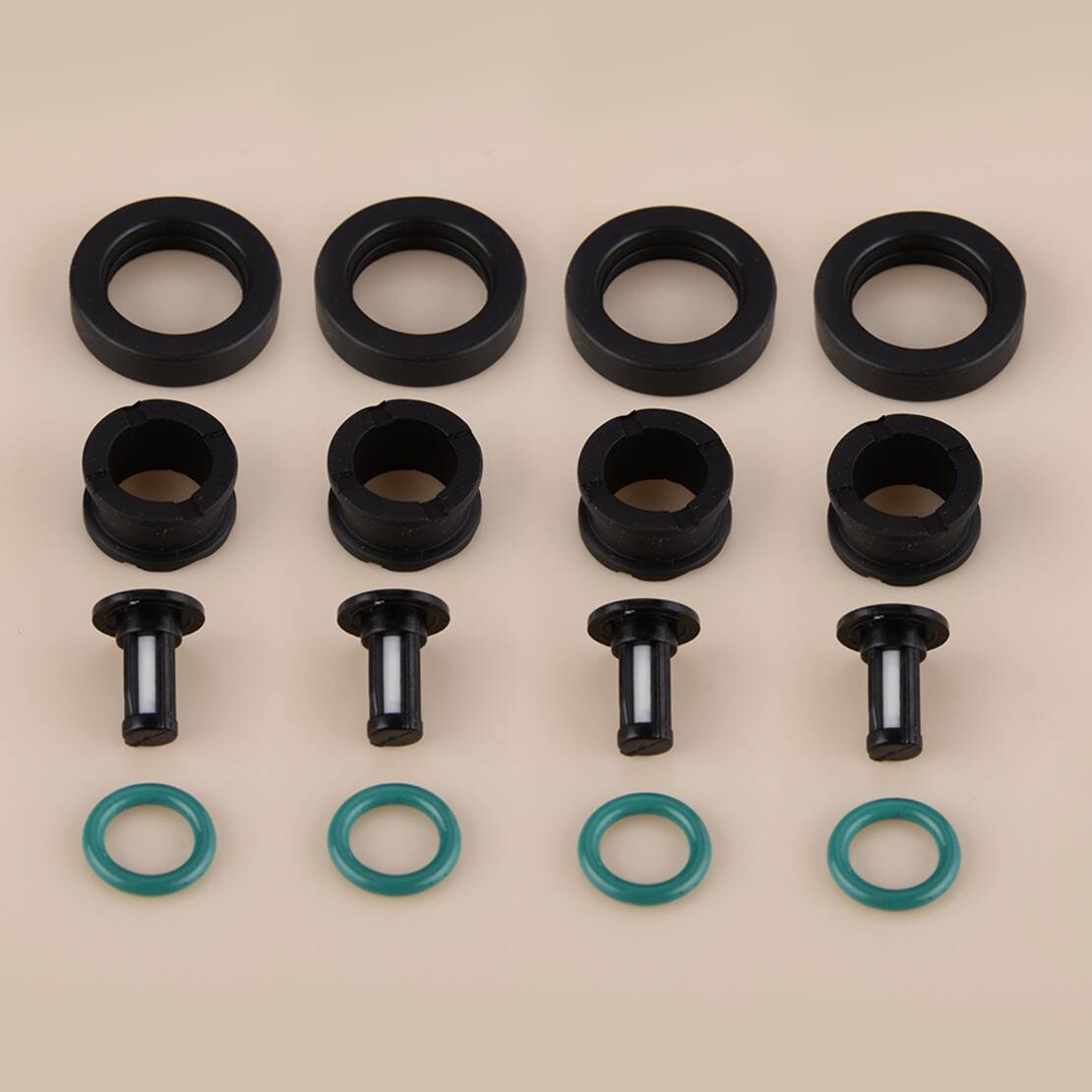 Fuel Injector Seal O-Ring Micro Filter Kit - 15710-24F00 4 sets Brandstofinjector O-ringen Afdichtingen