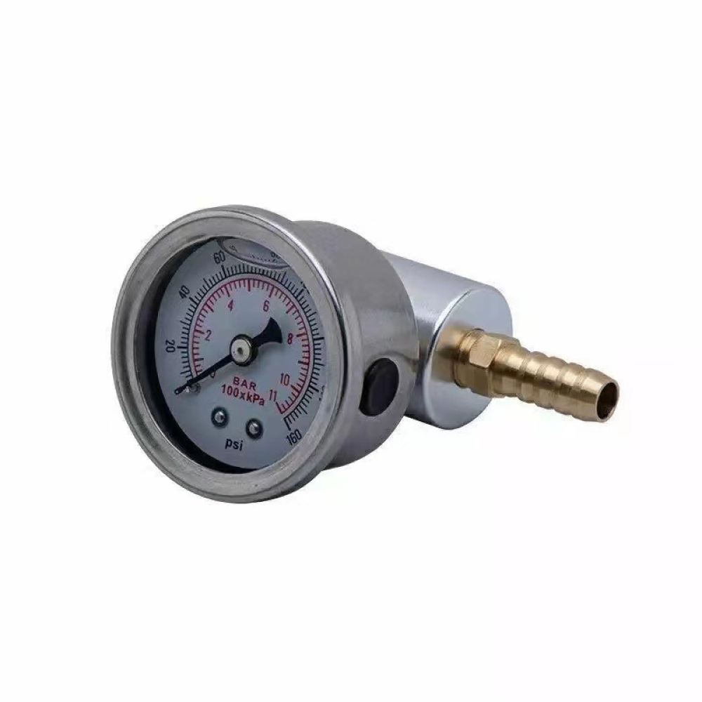 Fuel Pressure Test Gauge Kit Automotive - Automotive brandstofdruktestmeter 0-160PSI universeel 1/8 NPT