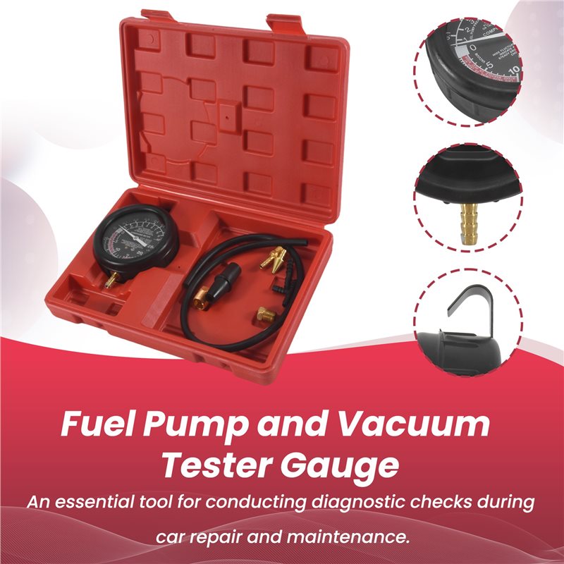 AT05 – set met vacuüm- en bran - Fuel Pump Pressure Vacuum Tester Gauge recensie en prijs