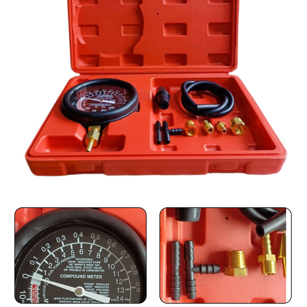 Brandstofpomp en vacuümtester  - Fuel Pump Pressure Vacuum Tester Gauge recensie en prijs