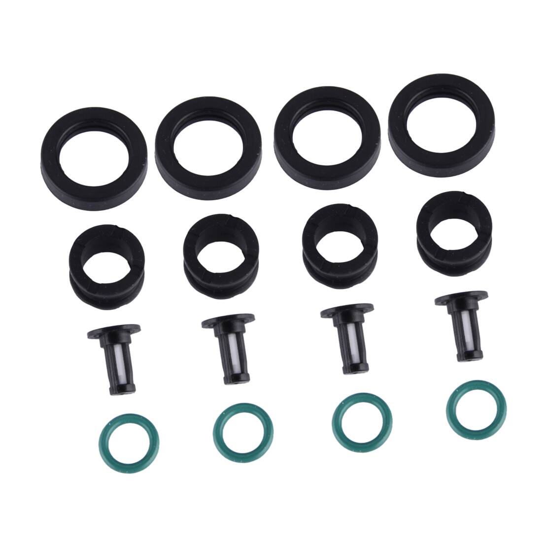 4sets Brandstofinjector O-ring - Fuel Injector Seal O-Ring Micro Filter Kit recensie en prijs