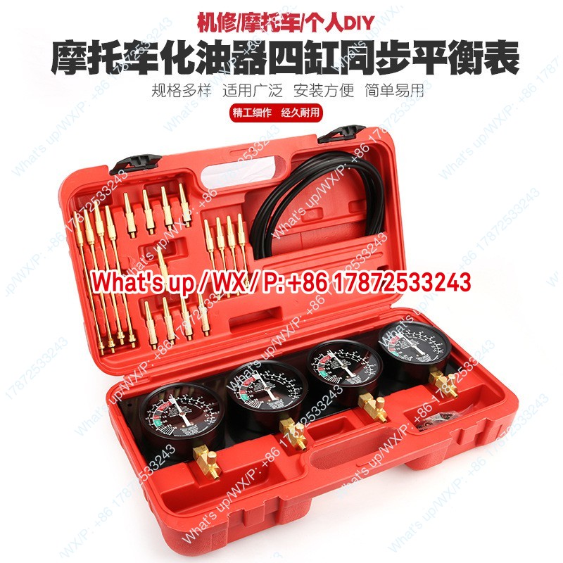 Balansmeter met vier cilinders - Carburetor Synchronous Vacuum Gauge Balance recensie en prijs