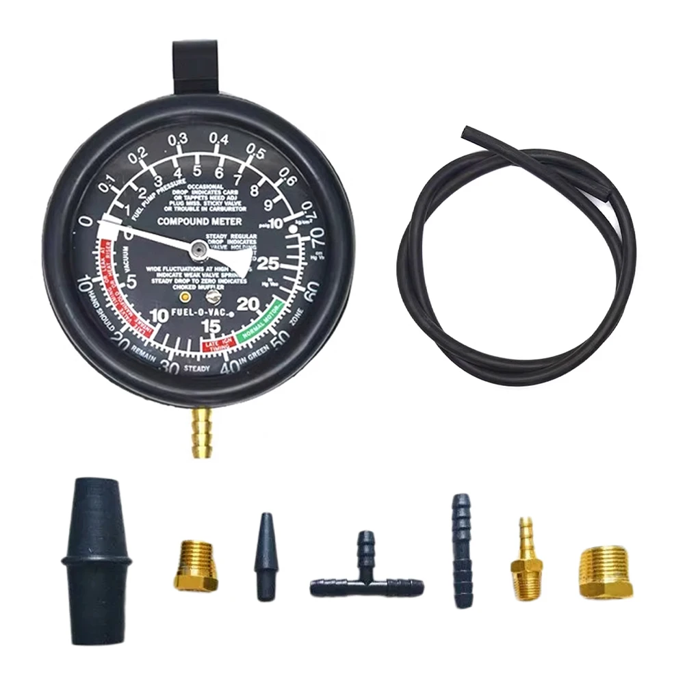 9-delige set auto vacuüm brand - Fuel Pump Pressure Vacuum Tester Gauge recensie en prijs