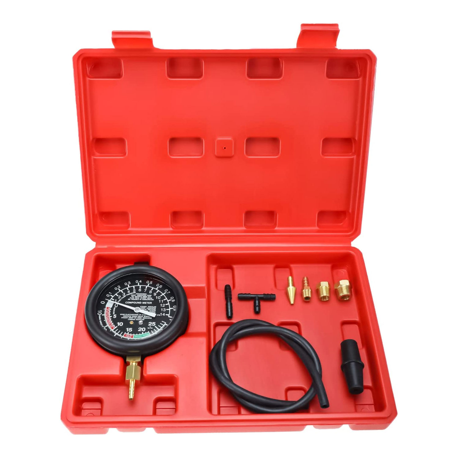 Auto Motor Vacuüm Druktester V - Fuel Pump Pressure Vacuum Tester Gauge recensie en prijs